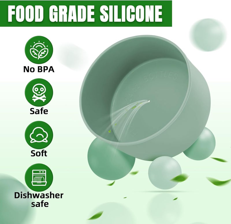 BKBY 2PCS Silicone Boot Compatible with Owala 30oz & 40oz FreeSip Sway Bottles & Tumblers, Protective Anti-Slip Bottom Cover Sleeve for Freesip Sway Tumbler - Image 4